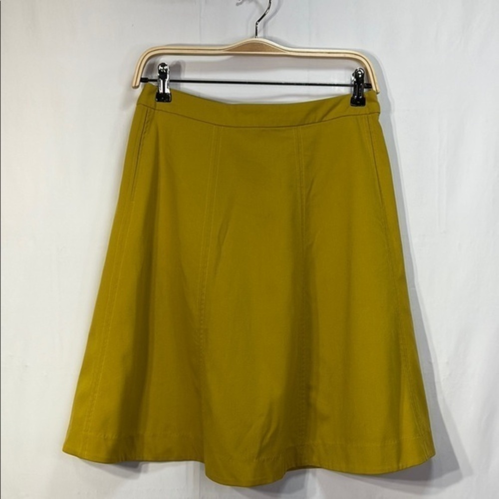 🐌 DownEast Yellow A-Line Skirt